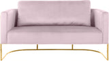 Casa Pink Velvet Loveseat