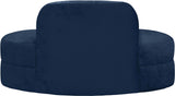 Mitzy Navy Velvet Loveseat