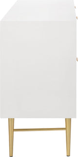 Modernist White Gloss Dresser
