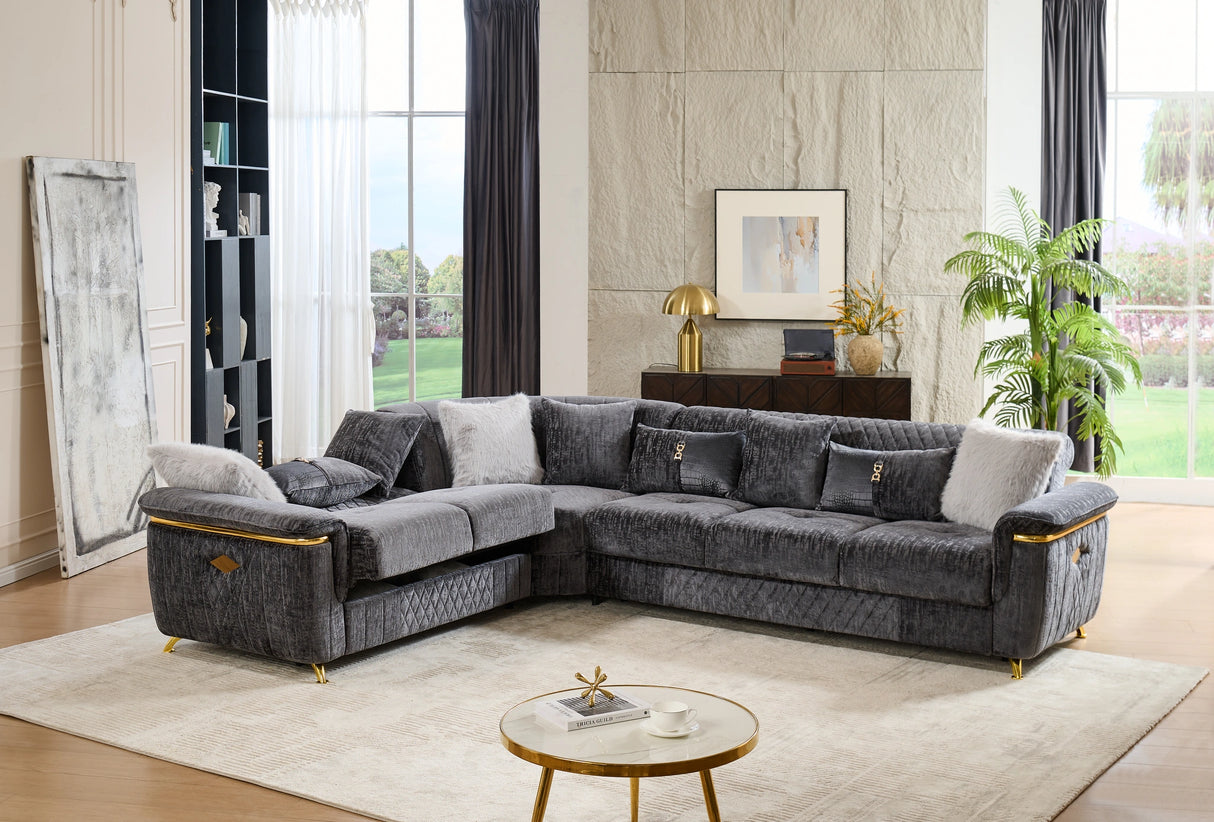 Argo Sectional Gray