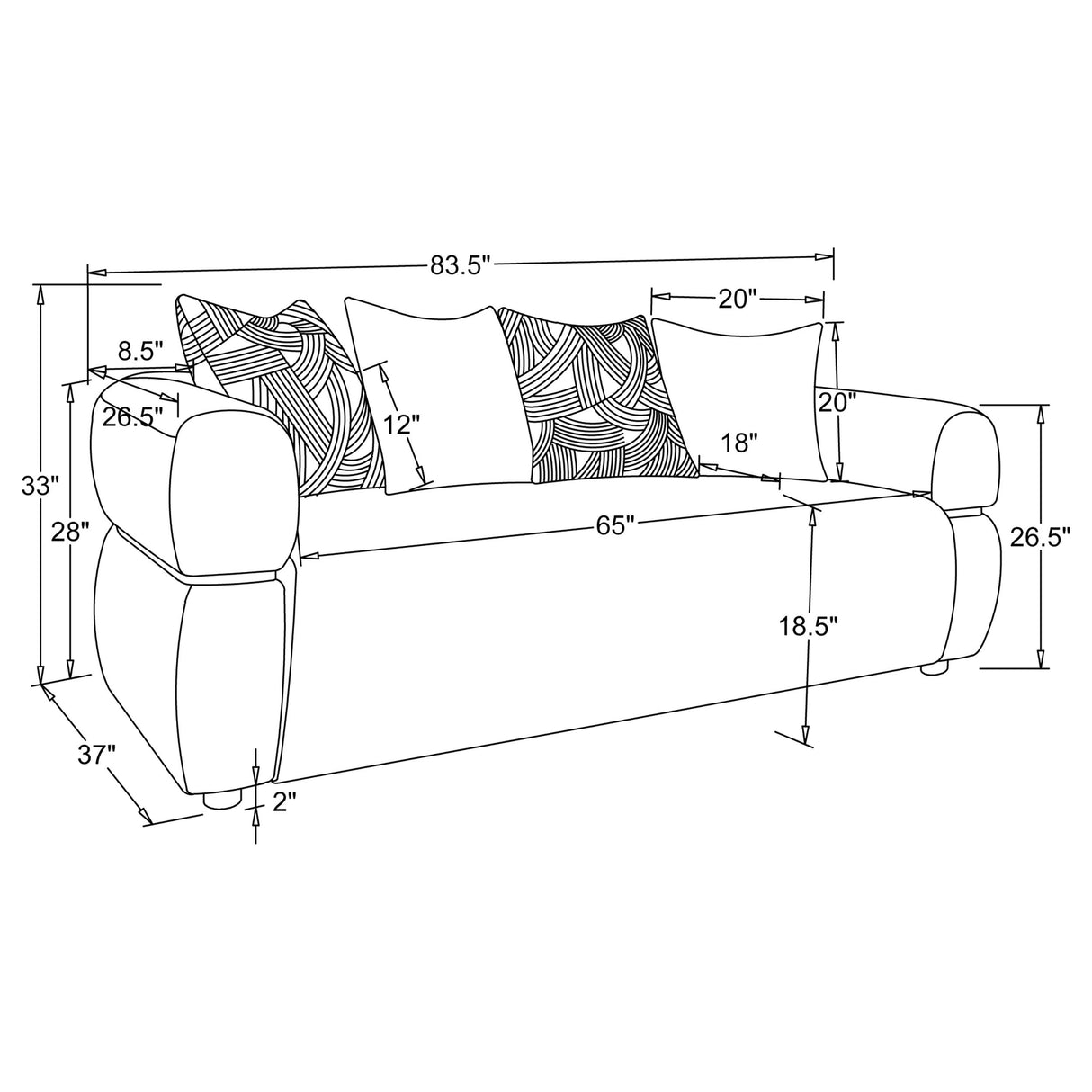 Jeanette Sofa Set