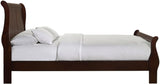 Elements International Louis Philippe Full Panel Bed in Cherry