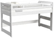 Elements International Cali Kids Twin Junior Loft Bed in White image