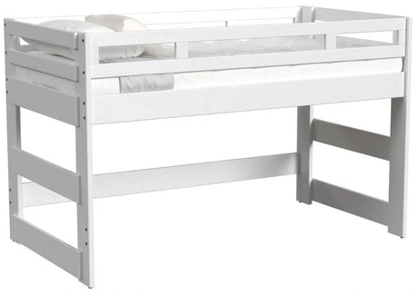 Elements International Cali Kids Twin Junior Loft Bed in White image