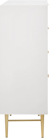Modernist White Gloss Chest