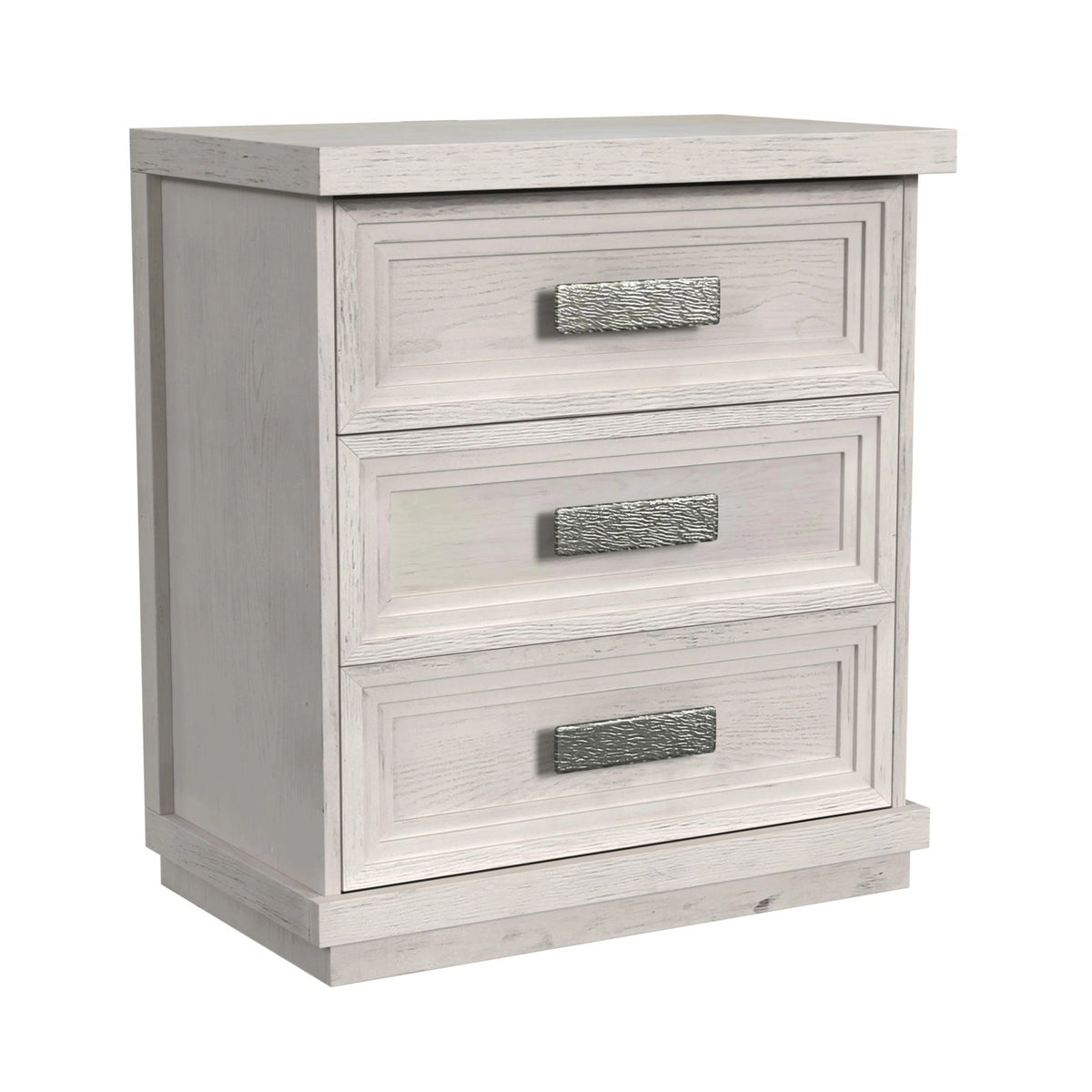 Avalanche 3-Drawer Nightstand with USB in Antique White