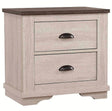 Crown Mark Furniture Coralee 2 Drawer Nightstand in White image