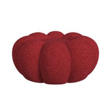 Bubble Swivel Chair and Ottoman in Red