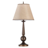 Ochanko Cone shade Table Lamps Bronze and Beige (Set of 2)
