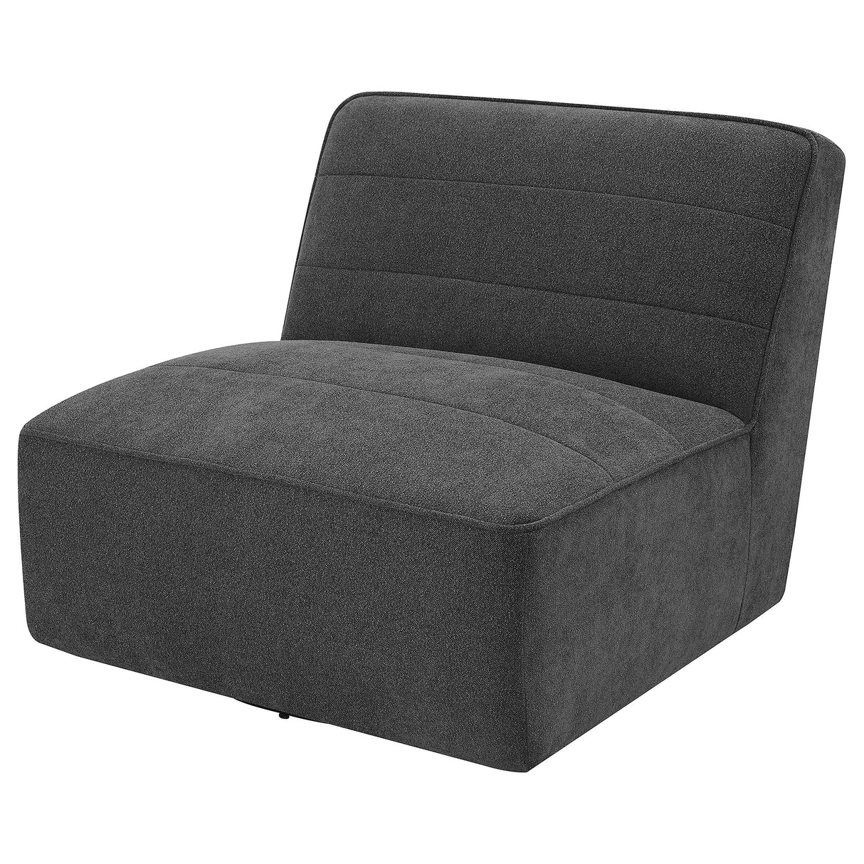 Cobie Upholstered Swivel Armless Chair