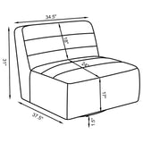 Cobie Upholstered Swivel Armless Chair