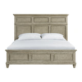 Whit-Ash Panel Bed in Light Grey