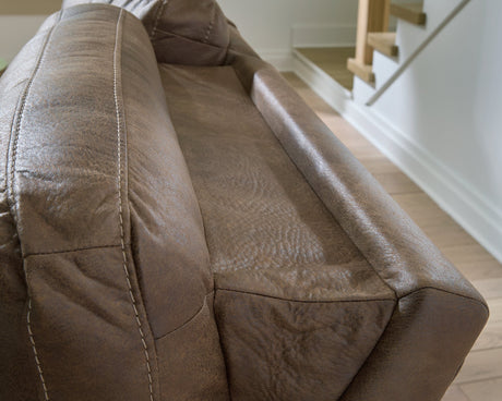 Beckley Place Power Reclining Loveseat with Console - galleria furniture outlet