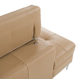 Viola - Italian Contemporary Deserto Leather Left Facing Sectional Sofa