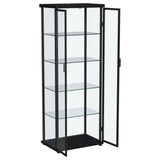 Aero Curio Cabinet with LED Lighting