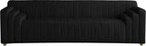 Naya Black Velvet Sofa