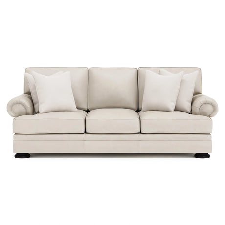 Foster Leather Sofa Without Nails