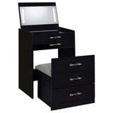Danbury Makeup Vanity Table with LED Mirror and Stool