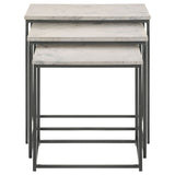Medora 3-piece Nesting Table with Marble Top