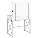 Eliza Makeup Vanity Table with LED Mirror and Stool