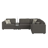Options One RHF Chair in Palmer Plus Ash with 1 Pillow 20"ÔøΩ