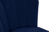 Lily Navy Velvet Stool