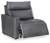 ModZ Power Reclining Sectional Loveseat with Audio Console