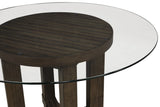 Cityscape 52" Round Dining Table Base-Walnut