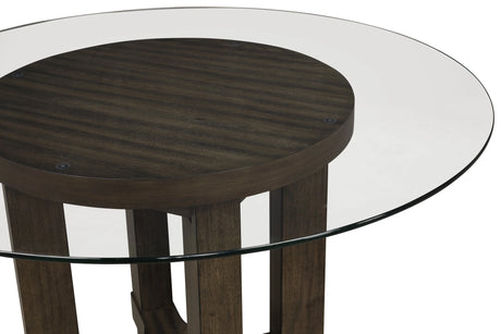 Cityscape 52" Round Dining Table Base-Walnut