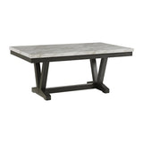 Everdeen Dining Set in Charcoal-Table & Four Chairs