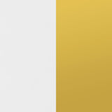 Elsa 2-door Accent Cabinet with Adjustable Shelves White and Gold