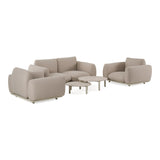 Palma - Outdoor Grey Olefin Fabric Sofa Set
