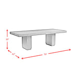 Donovan 5PC Standard Height Dining Set-Table and Four Side Chairs in Gray