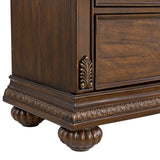 Cadenza Nightstand with USB-C in Brown