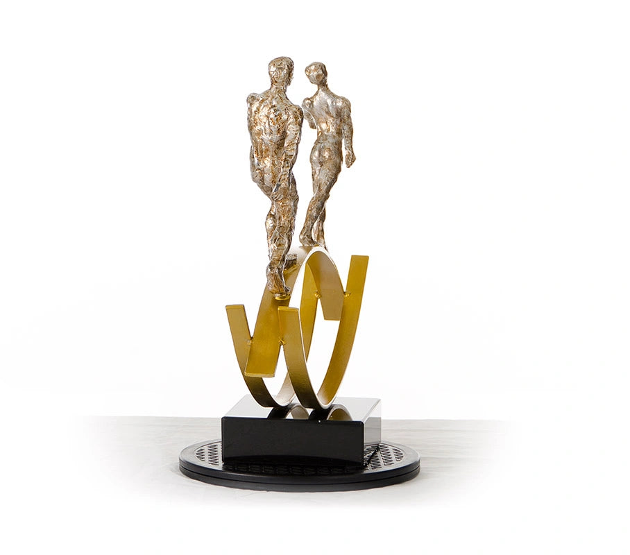 Sz0241 Bronze Acrobats Modern Sculpture