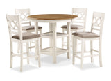 Cori Counter 5 Pc Set-Bisque/Brown