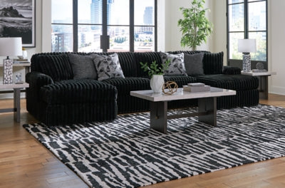 Midnight-Madness Sectional with Chaise - galleria furniture outlet