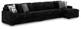 Midnight-Madness Sectional with Chaise - galleria furniture outlet