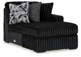 Midnight-Madness Sectional with Chaise - galleria furniture outlet