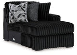 Midnight-Madness Sectional with Chaise - galleria furniture outlet