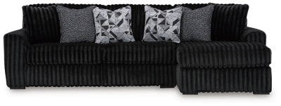 Midnight-Madness Sectional Sofa with Chaise - galleria furniture outlet