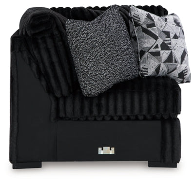 Midnight-Madness Sectional with Chaise - galleria furniture outlet