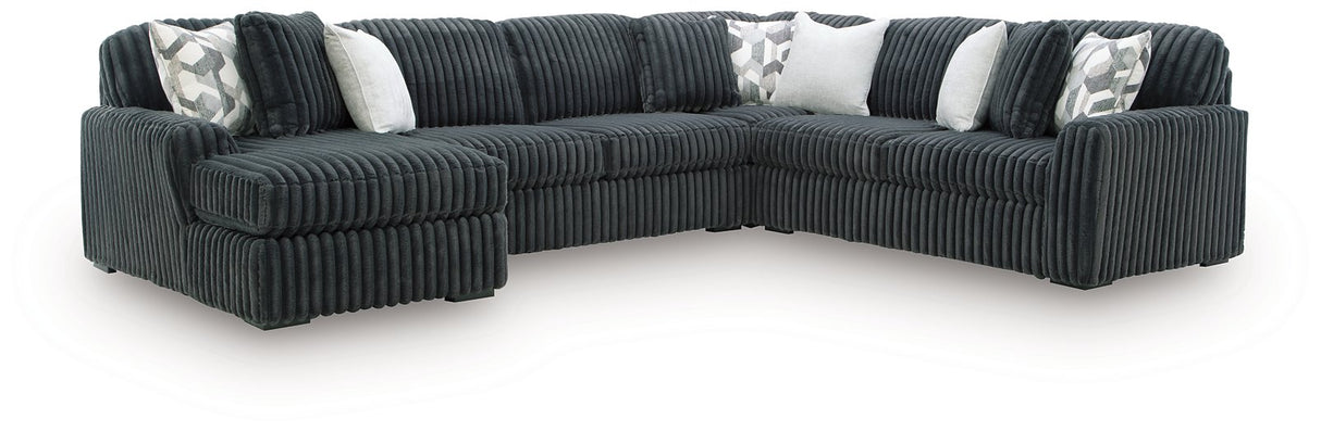 Midnight-Madness Sectional with Chaise - galleria furniture outlet
