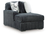 Midnight-Madness Double Chaise 3-Piece Sectional