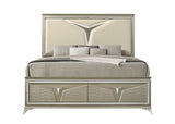 Galaxy Home Samantha Queen Bed in Silver image