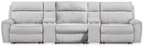 Social Pointe Reclining Sectional with Storage Consoles