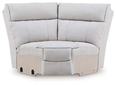 Social Pointe Reclining Sectional with Storage Consoles - galleria furniture outlet