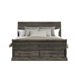 Park Ridge Sleigh Storage Bed in Charcoal