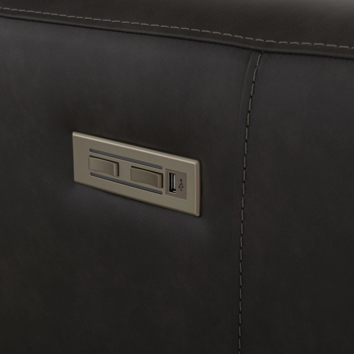 Germain Leather Power Motion Sofa