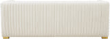 Ravish Cream Velvet Sofa